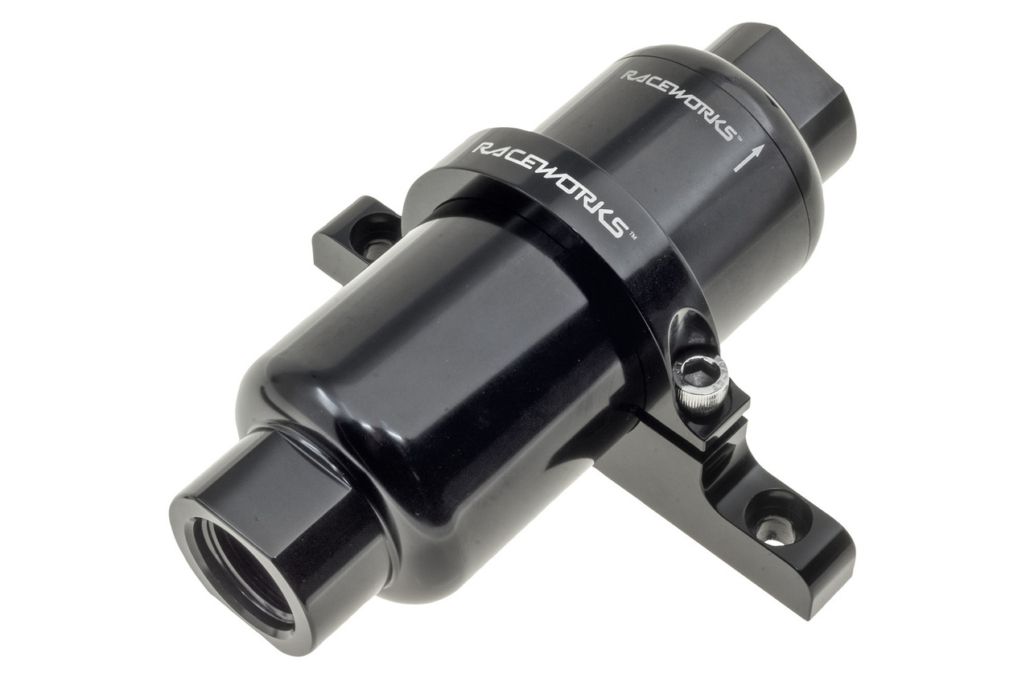 Raceworks AN-10 Billet Fuel Filter – 75 Micron