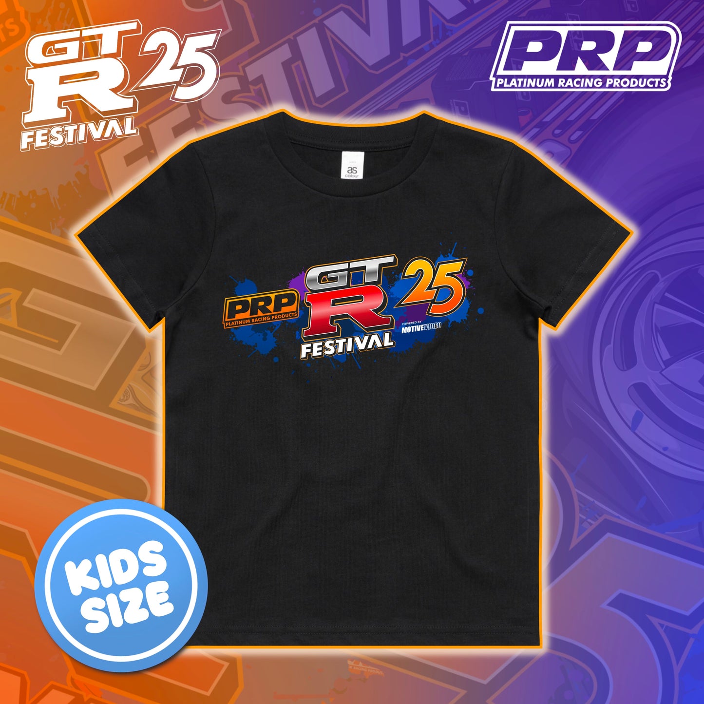 PRP 2025 GTR Festival Engine Kids Shirt
