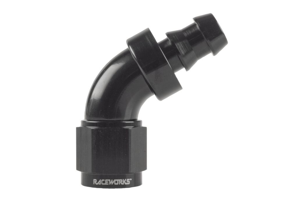 Raceworks "AN" 60 degree 400 Series Push Lock Hose End