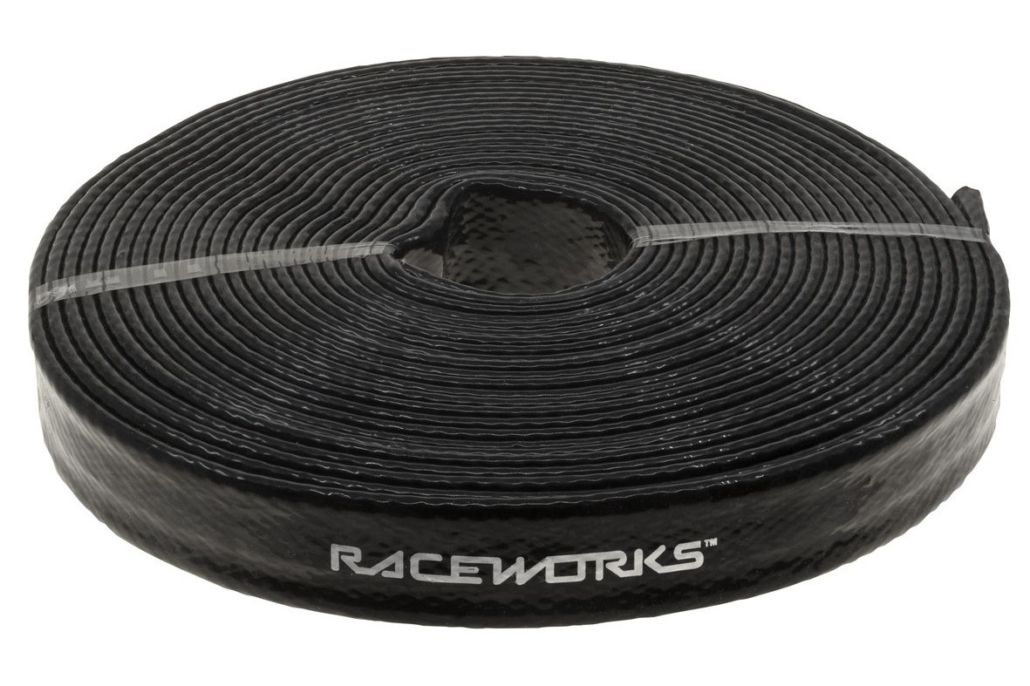 Raceworks 19mm Heat Proof Fibreglass Sleeving – 15m – Black