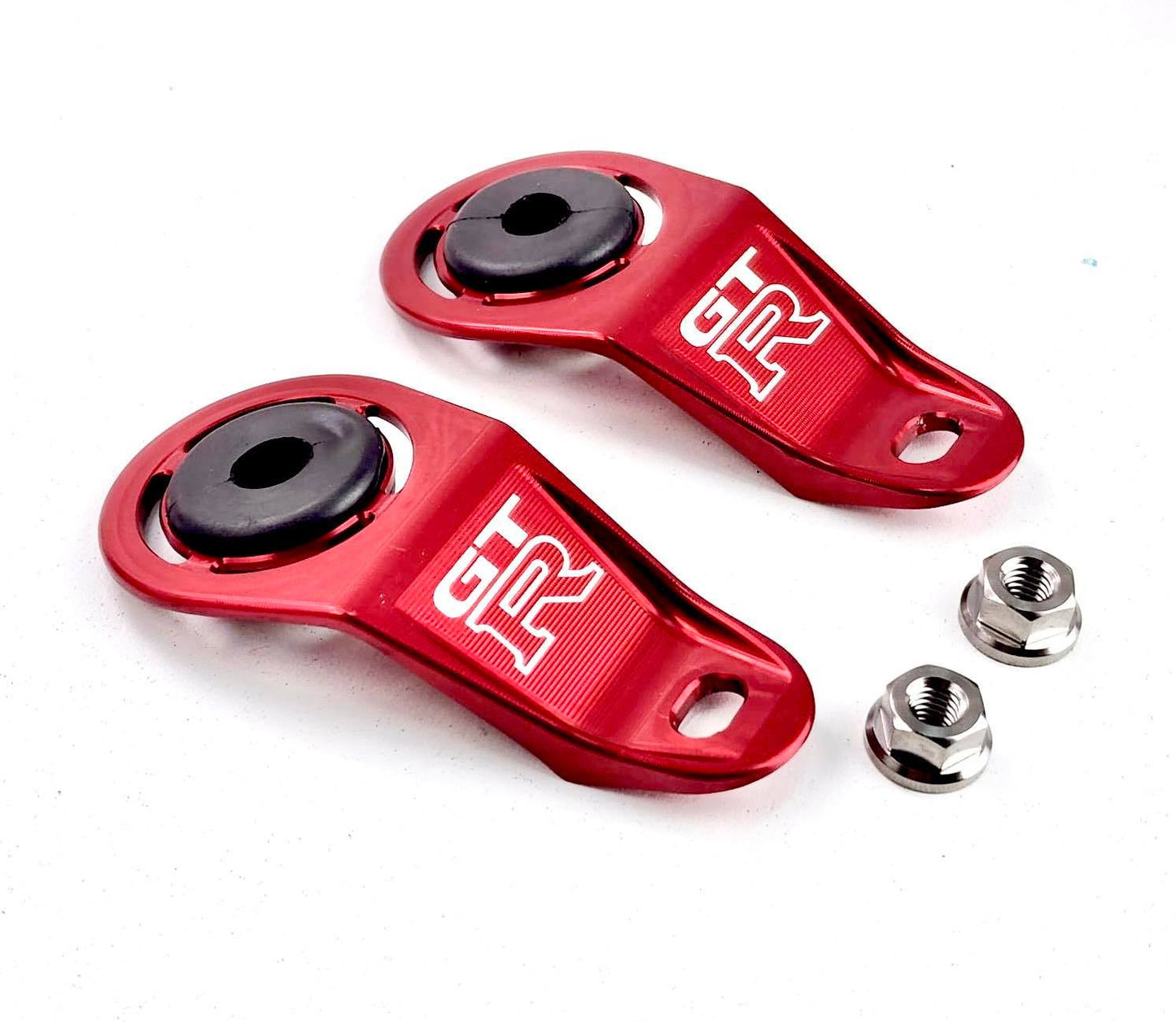 PRP Billet Radiator Brackets inc Titanium Hardware to suit Nissan Silvia S13 - Nissan Silvia S13