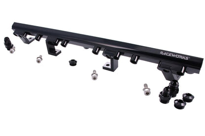 Raceworks Fuel Rail EF EL AU BA BF Ford Falcon 4L SOHC Intech & Barra – Black