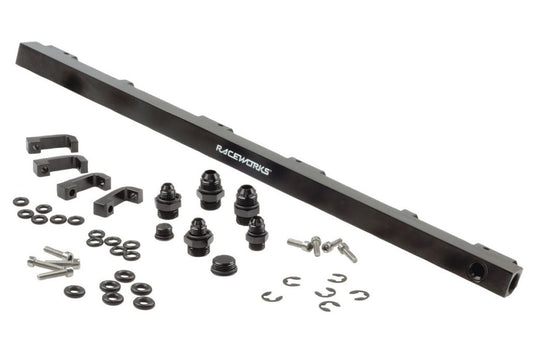 Raceworks Fuel Rail fits Holden VL Turbo RB30T Black