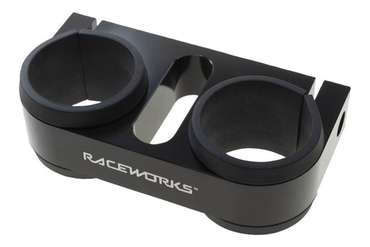 Raceworks Twin Pierburg / Walbro Fuel Pump Bracket suit 2.5L Surge – Black