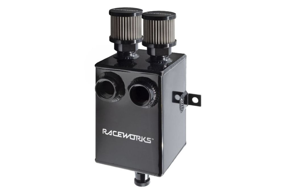 Raceworks Black Catch Can With Drain Tap 2L