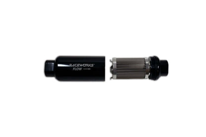 Raceworks 10 Micron Stainless Element Billet Fuel Filter