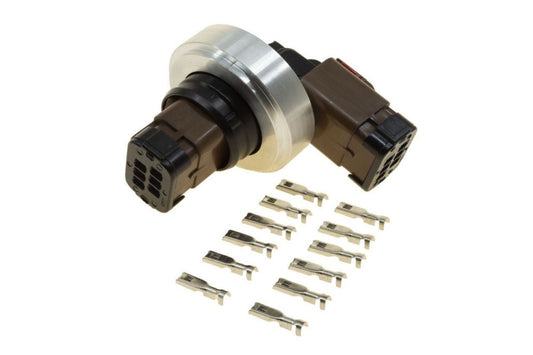 Raceworks 6 Pin Bulkhead Electrical Connector Weld On Kit
