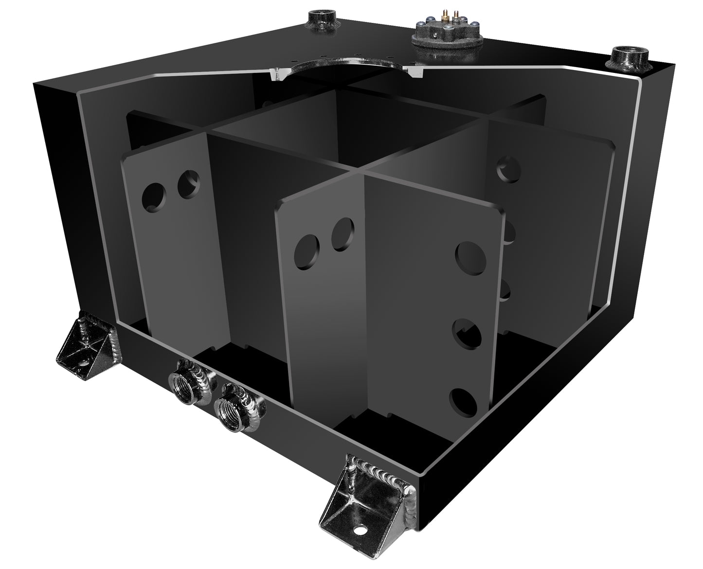 Raceworks  Fuel Cell 76 Litres (20 Gallons) Sumped – Black