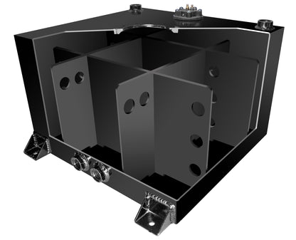 Raceworks  Fuel Cell 76 Litres (20 Gallons) Sumped – Black
