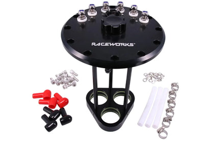 Raceworks Fuel Cell Single/Twin/Triple Fuel Pump Hanger With Filler