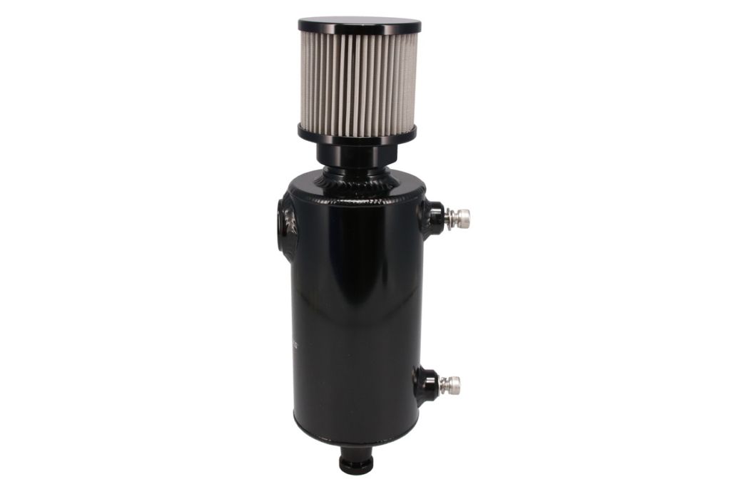 Raceworks Round Catch Can AN-12 External Breather 1L – Black