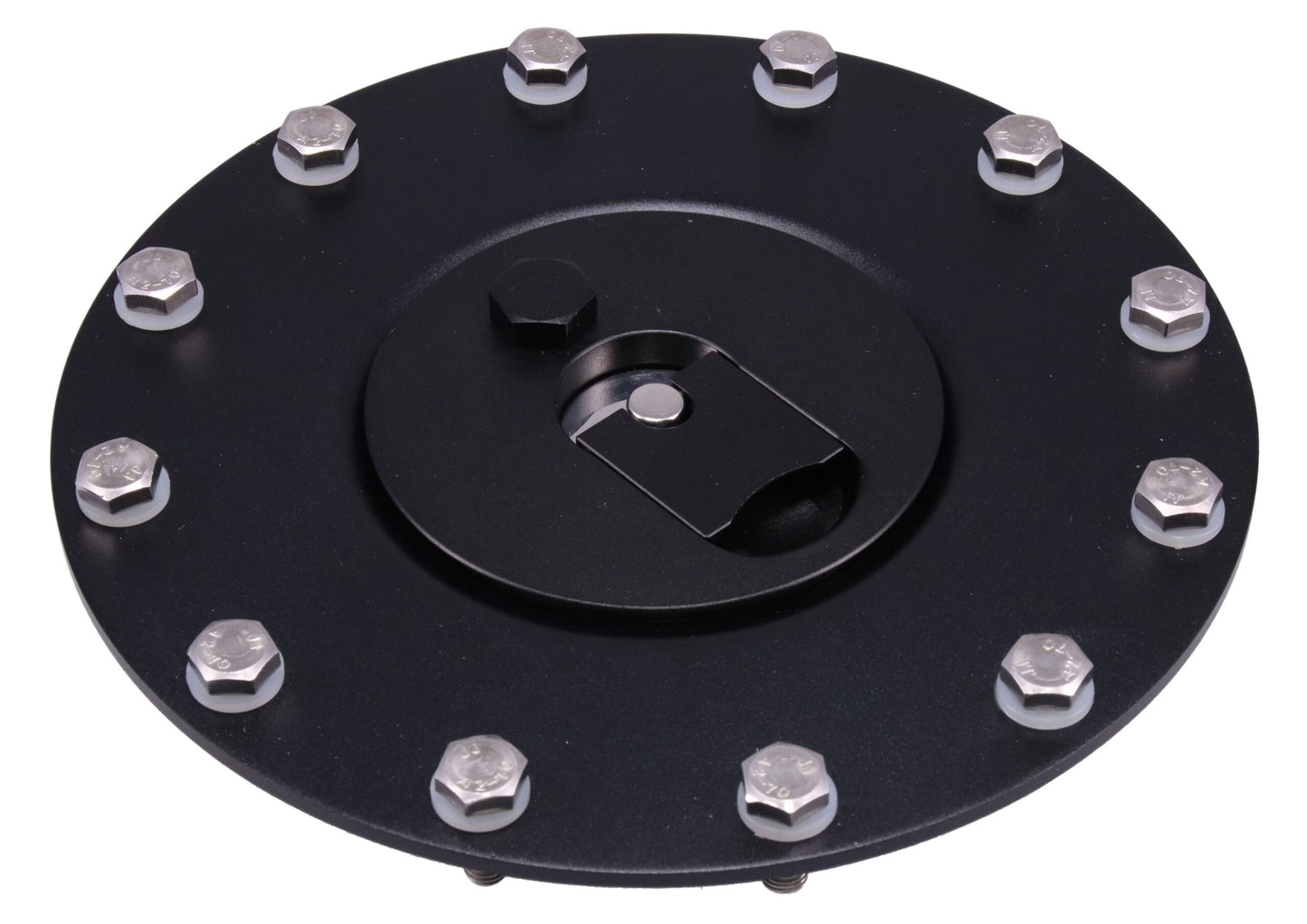 Raceworks Billet Aluminium Flush Fuel Cell Cap - Black