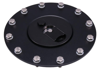 Raceworks Billet Aluminium Flush Fuel Cell Cap - Black