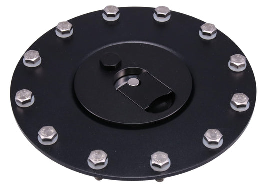 Raceworks Billet Aluminium Flush Fuel Cell Cap - Black