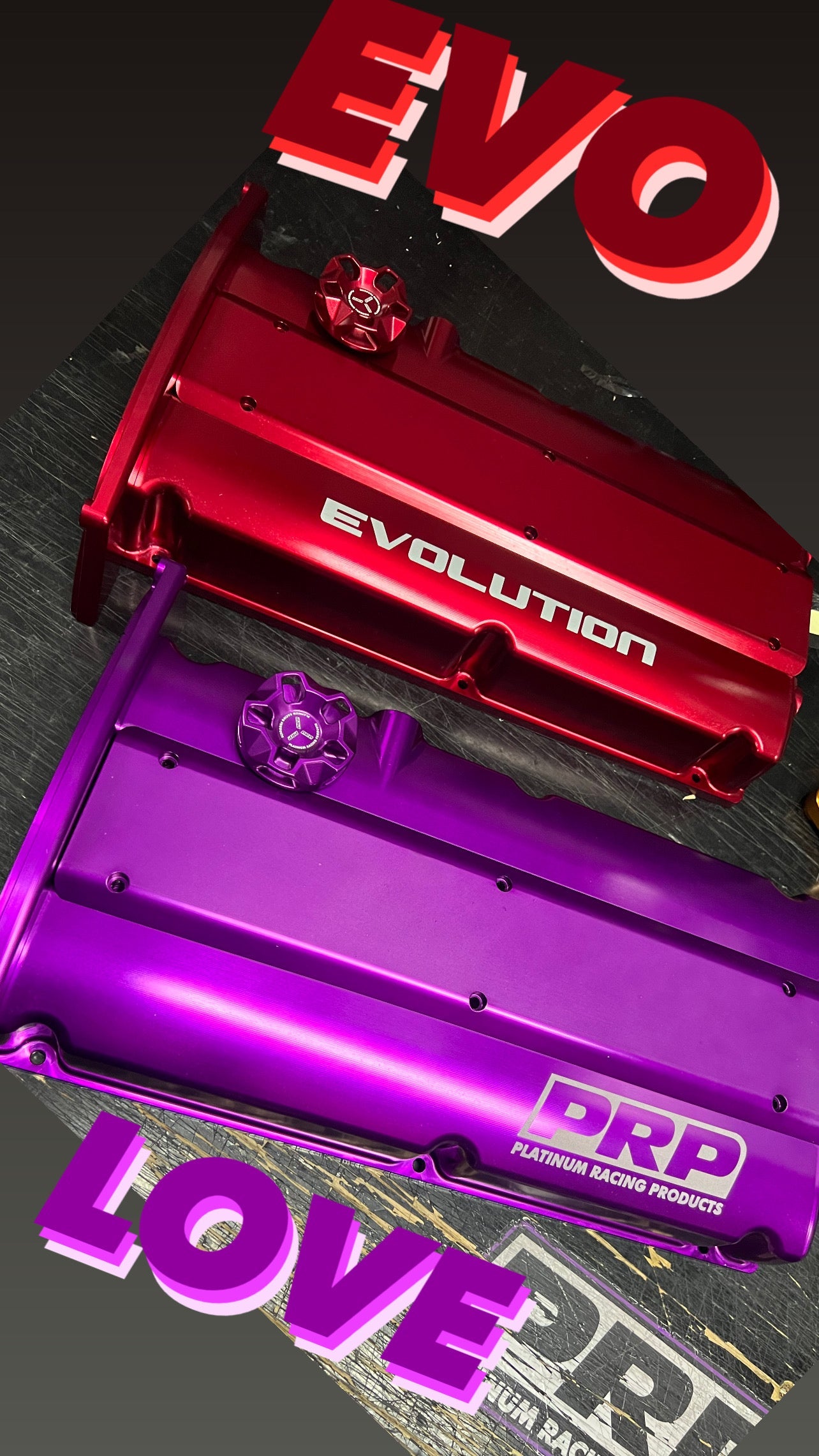 PRP Billet Cam Cover Kit - Mitsubishi Evo 1-3 4G63