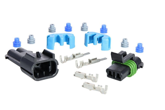 RACEWORKS 2- pin Male/Female Connector Plug Set E85 Safe suit Walbro 460 etc