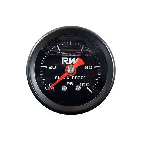 Raceworks 1/8 NPT Liquid Filled Pressure Gauge