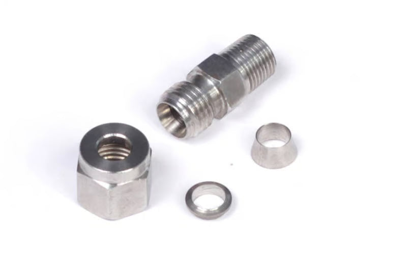 Haltech - 1/4" Stainless Compression Fitting Kit Thread: 1/8 NPT