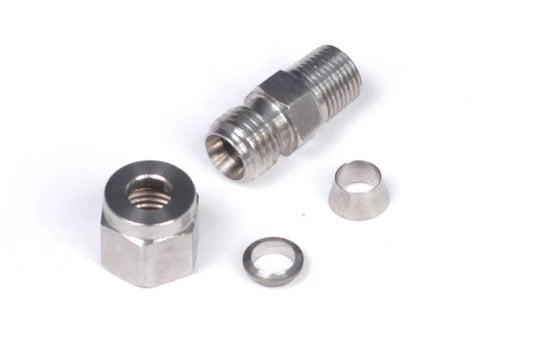 Haltech - 1/4" Stainless Compression Fitting Kit Thread: 1/8 NPT