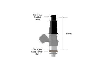 HALTECH - Fuel Injector Adapter - 11mm 1/2 to Full Length