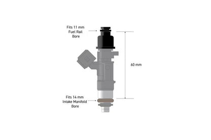 HALTECH - Fuel Injector Adapter - 11mm 3/4 to Full Length