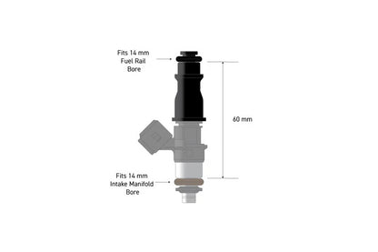 HALTECH - Fuel Injector Adapter - 14mm 1/2 to Full Length