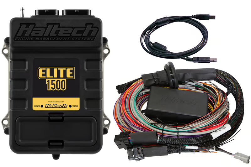 Haltech - Elite 1500 + Premium Universal Wire-in Harness Kit Length: 2.5m (8")