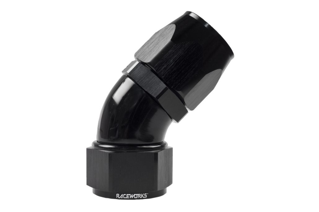 Raceworks  "AN" 45 degree 100 Series Cutter Hose End