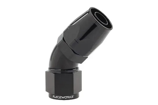 Raceworks  "AN" 45 degree 100 Series Cutter Hose End