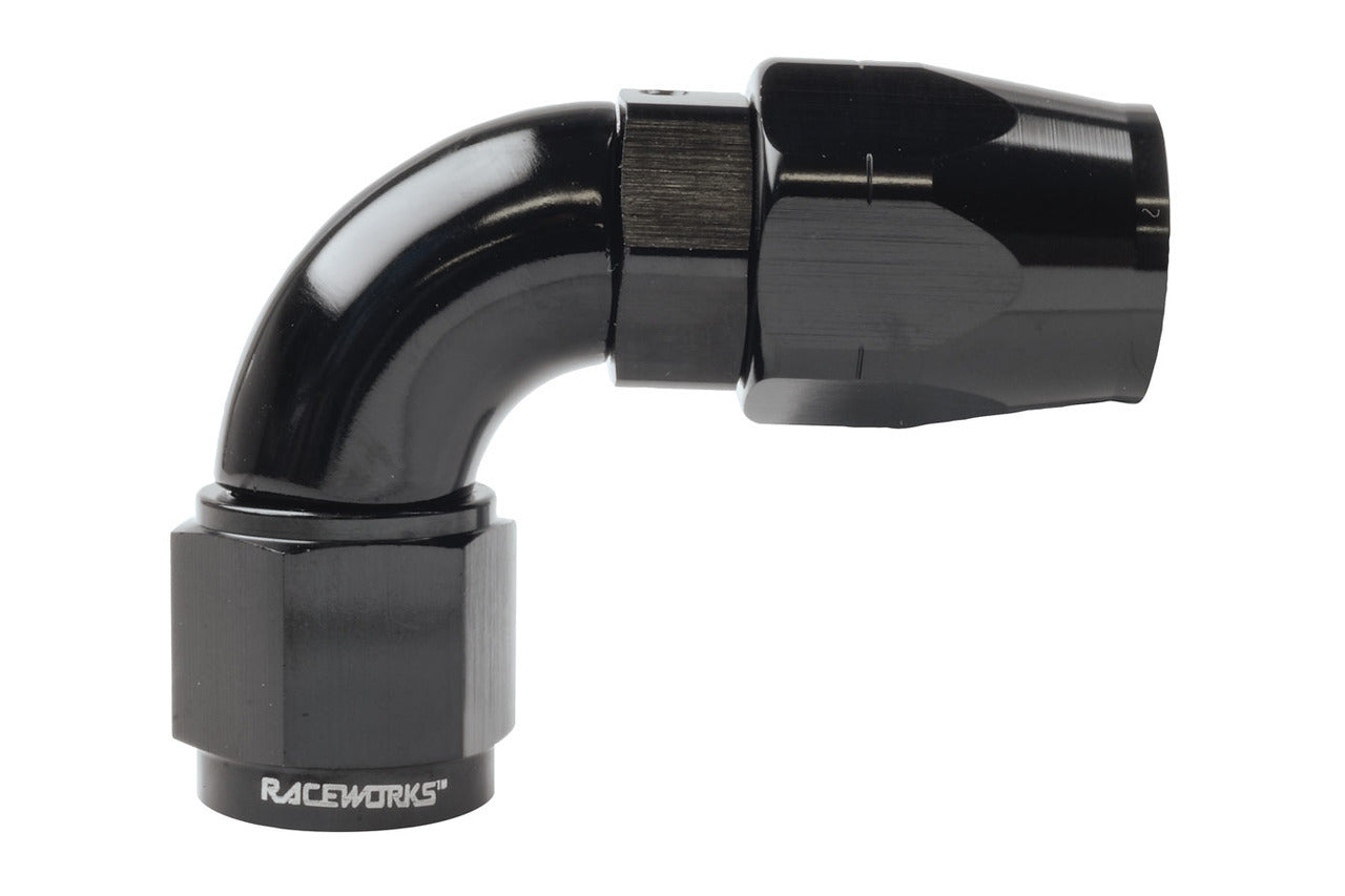 Raceworks  "AN" 90 degree 100 Series Cutter Hose End