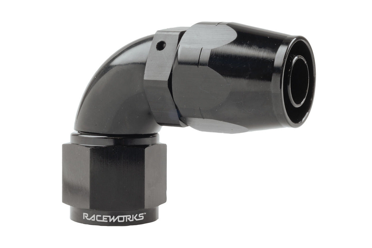 Raceworks  "AN" 90 degree 100 Series Cutter Hose End