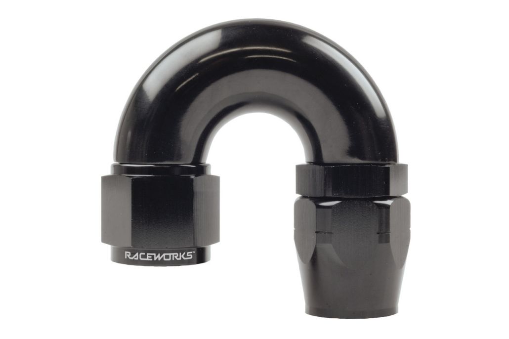 Raceworks  "AN" 180 degree 100 Series Cutter Hose End