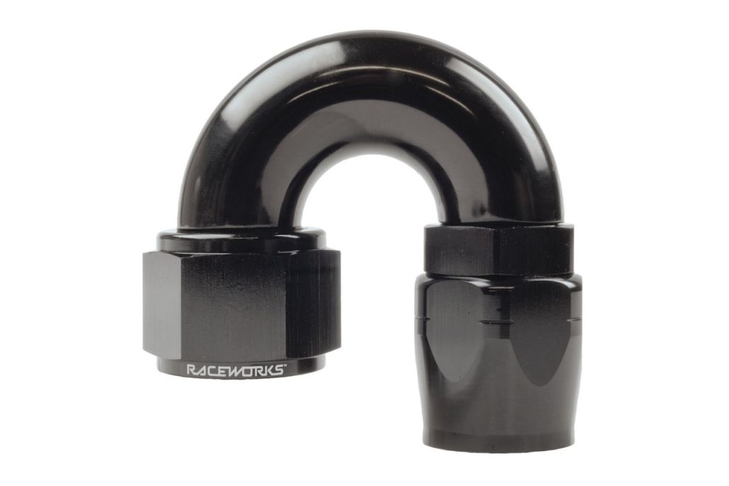 Raceworks  "AN" 180 degree 100 Series Cutter Hose End