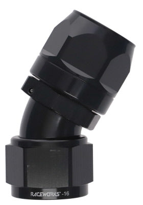 Raceworks Cutter Hose Fitting  "AN"  30 Degrees