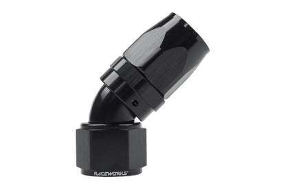 Raceworks  "AN" 45 degree 110 Series Taper Hose End