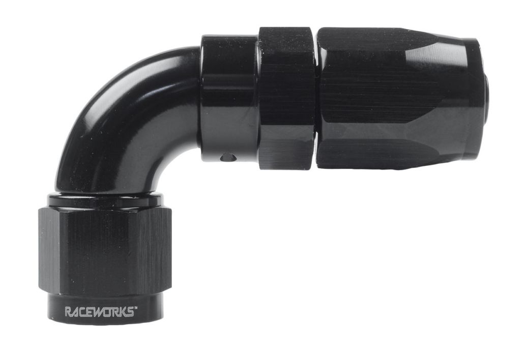 Raceworks  "AN" 90 degree 110 Series Taper Hose End
