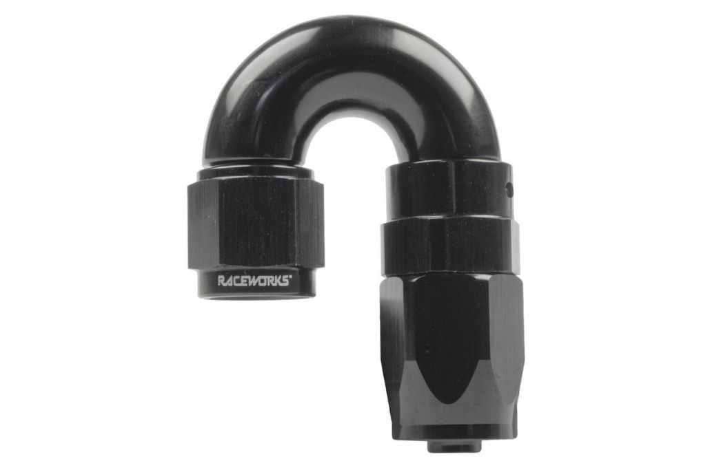 Raceworks  "AN" 180 degree 110 Series Taper Hose End