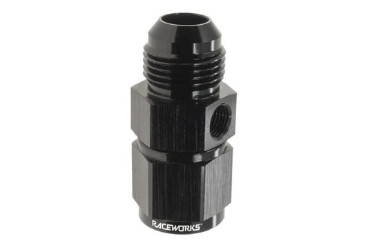 Raceworks AN-10 Swivel Female to Male AN-10 with M10x1.0 Female Bosch Sensor Stainless Adapter Fitting