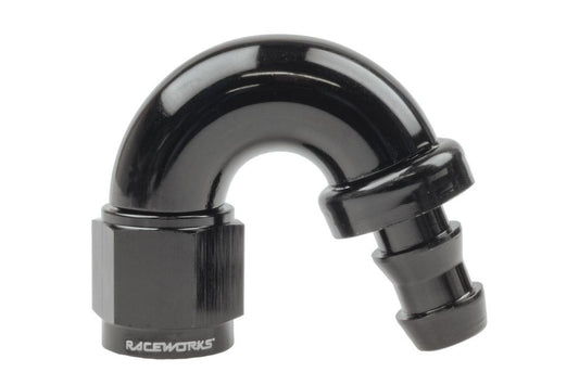 Raceworks  "AN" 150 degree 400 Series Push Lock Hose End