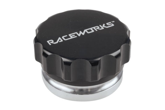 Raceworks 1.5″ / 38mm Aluminium Weld On Filler With Female Cap – Black