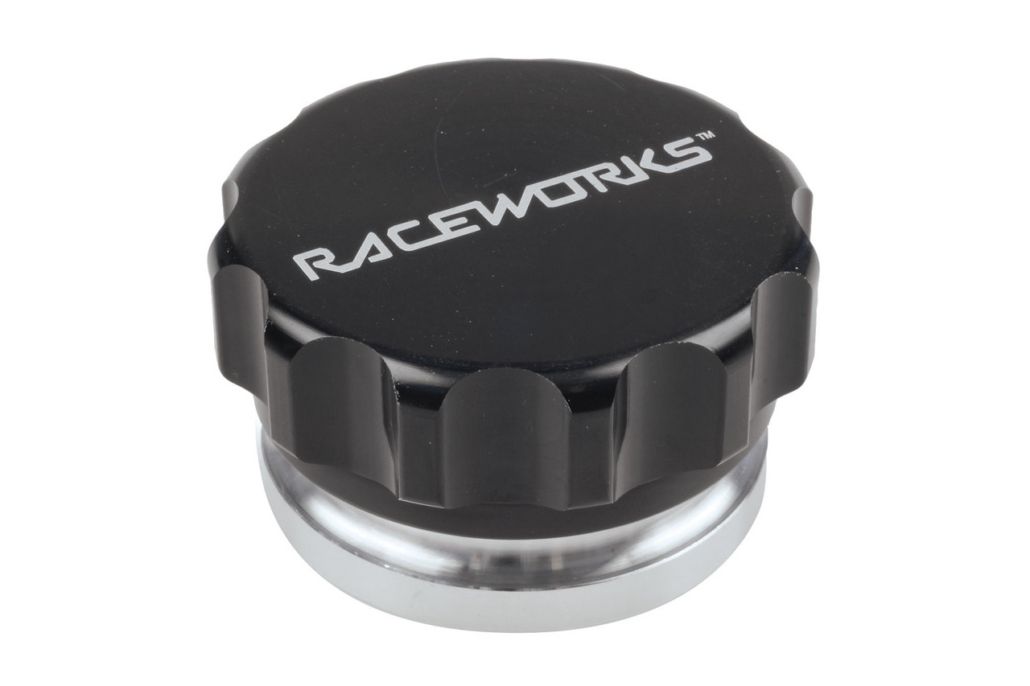Raceworks 2″ / 51mm Aluminium Weld On Filler With Female Cap – Black