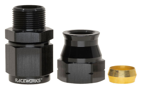 Raceworks Hard Line To Female AN Tube Adapter