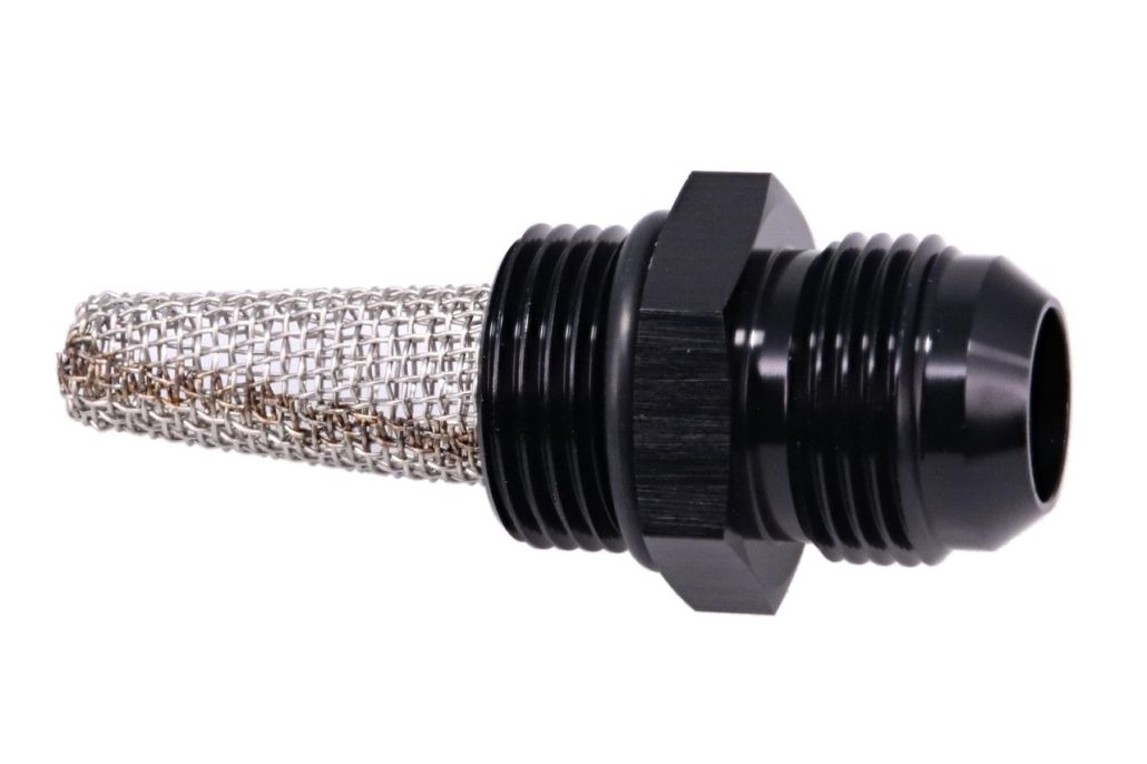 Raceworks  "AN" Male Flare to  "AN" O-Ring Boss With Filtered Screen
