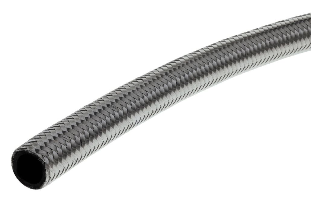 RACEWORKS 100 Series Stainless Braid over Rubber Hose