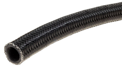 RACEWORKS 140 Series Black Stainless Braid over Rubber Hose