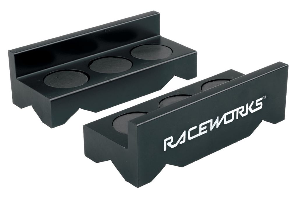Raceworks Billet Aluminium Vice Jaws – Black