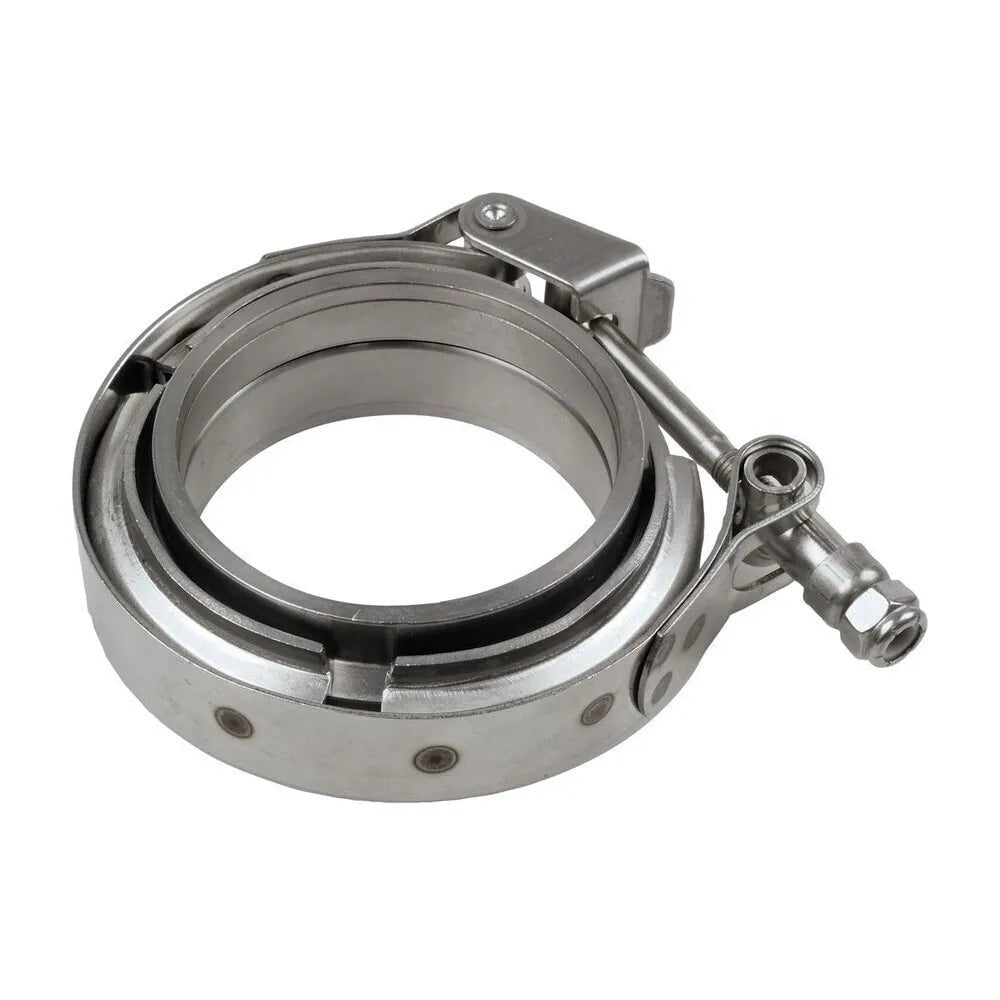 Raceworks 2.5" Stainless Quick Release V-Band Clamp & Flanges Kit